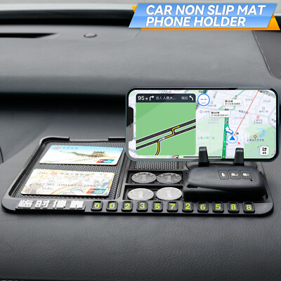 Car Antislip Mat Dashboard Grip Dash Pad Anti Slide Phone Key Holder GPS Auto /