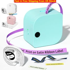 Phomemo Label Maker Machine with Tape, P12 Pro Portable Bluetooth Label Printer