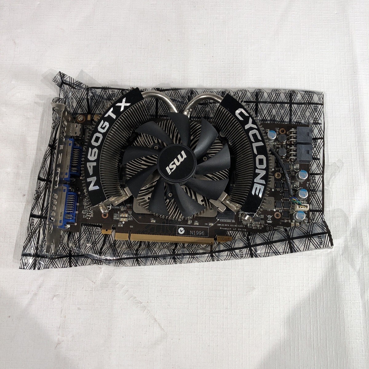 MSI NVIDIA GeForce GTX 460 N460GTX Cyclone 1gd5/oc 1gb Gddr5 for