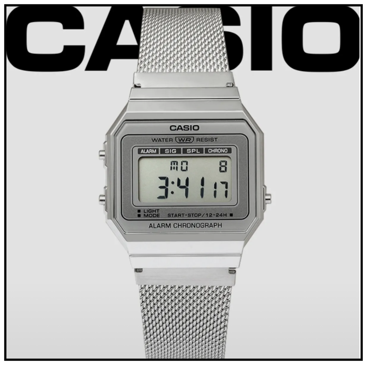 Casio Unisex Metal Wrist Watch A700WM-7A