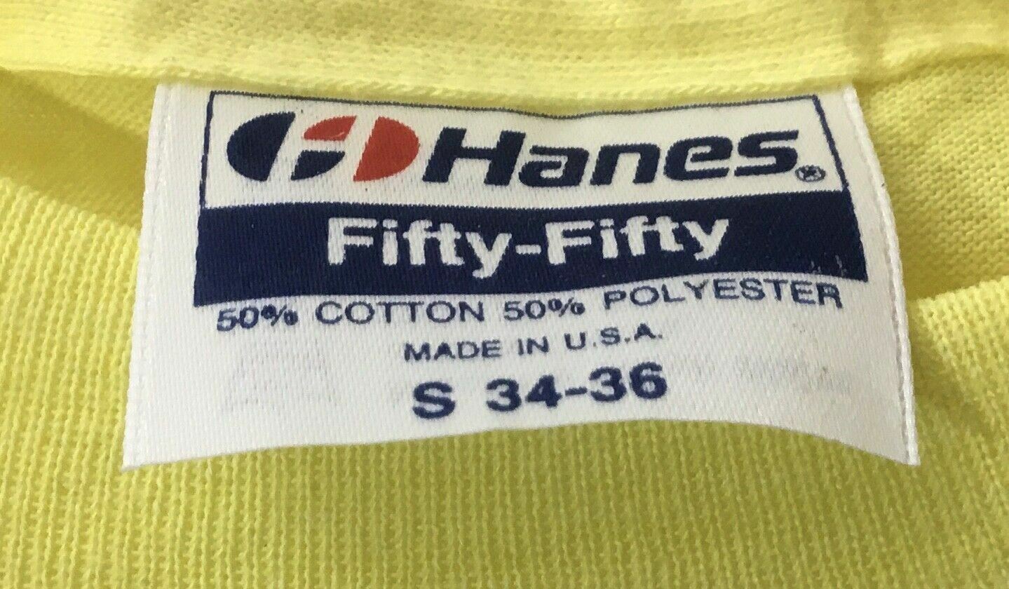 1980's HANES FIFTY-FIFTY UCLA UNICAMP YELLOW  SMA… - image 3