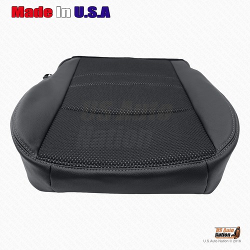 2013 2014 2015 FITS Dodge Ram 1500 Sport Driver Bottom Cloth/Leather Cover Black - Picture 7 of 11
