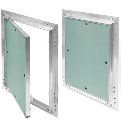 Revisionsklappe Aluminium-Rahmen 12,5 mm GK-Einlage Gipskarton Revisionstür Alu