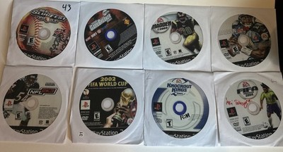 PlayStation 2 Loose Disc 8 Game Lot Sports *untested*
