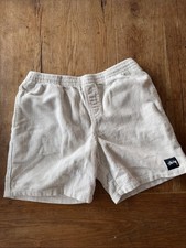 Stussy Corduroy Shorts Size 30 Cream