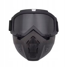 Occhiali Moto e Mtb con Mascherina Antivento e Protezione UV