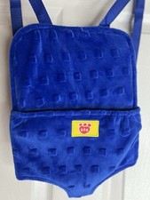 Build A Bear Workshop Bear Doll Carrier Backpack Soft Plush Blue