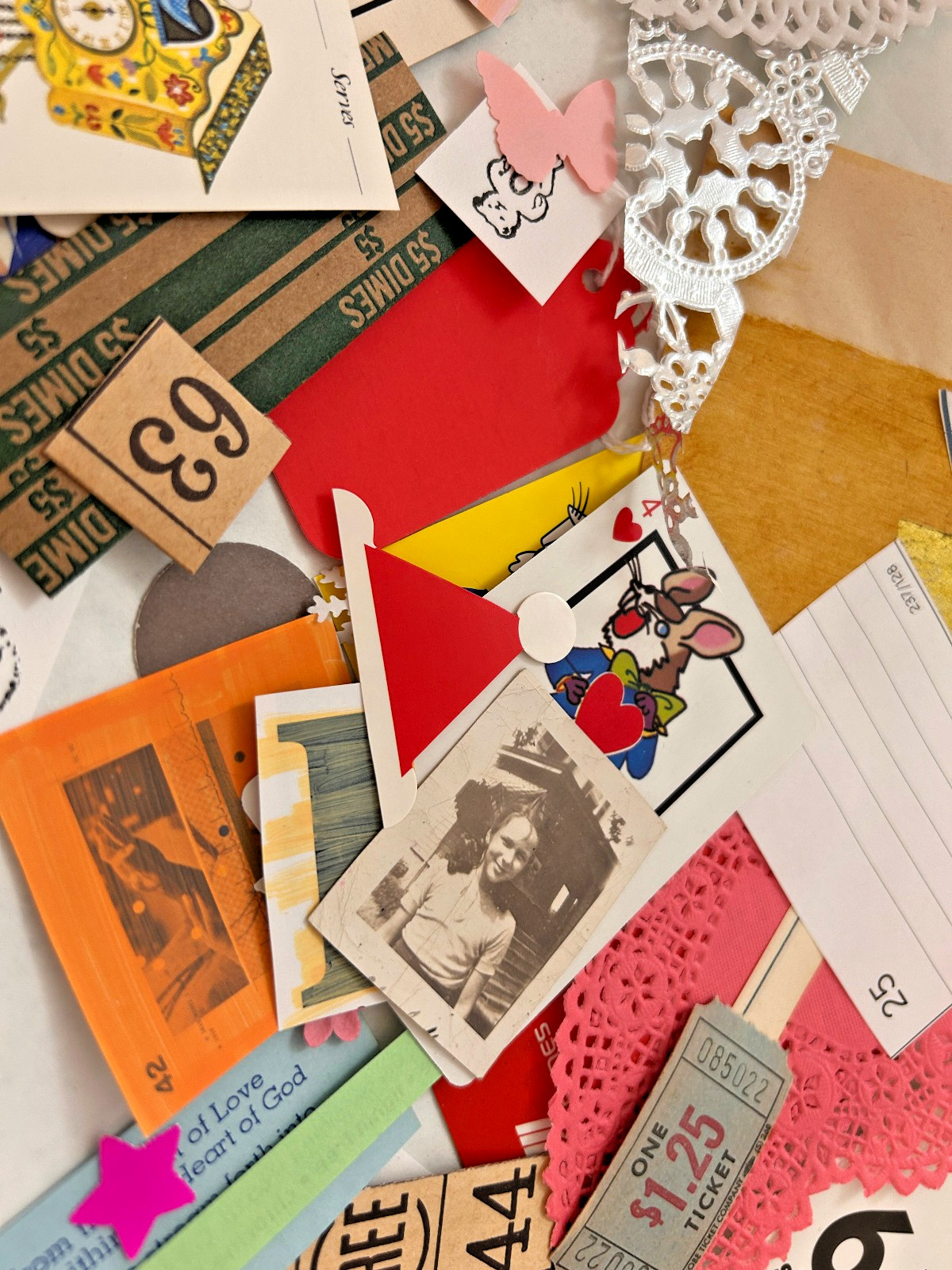 Junk Journal Papel Ephemera Kit: Vintage Paper Scraps for Collage & Painting