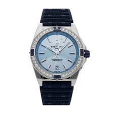 Breitling Super Chronomat Steel Auto 36mm Blue Dial Watch A17356531C1S1