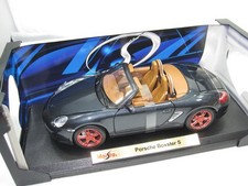 2005 PORSCHE BOXSTER S  CONVERTIBLE DARK GRAY  1:18 NEW IN BOX
