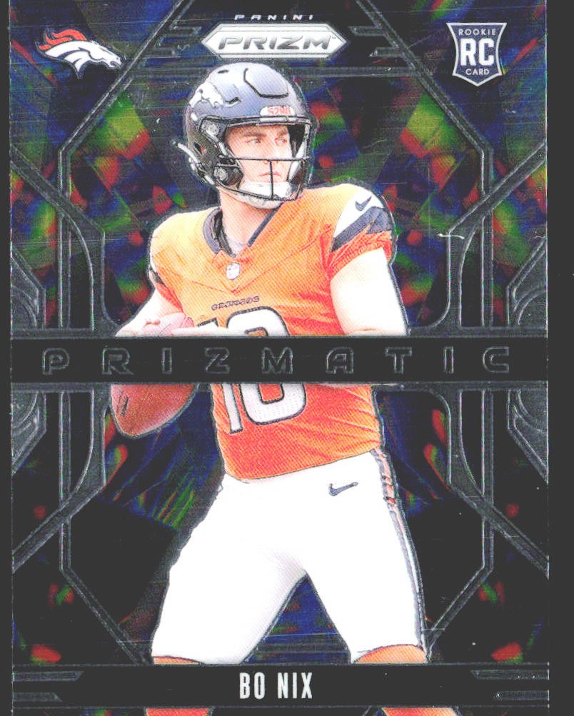 2024 Panini Prizm #11 Bo Nix Prizmatic Silver Prizm