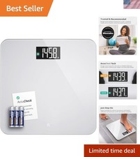 Digital Bathroom Scale for Body Weight with Auto Shut Off Large Display