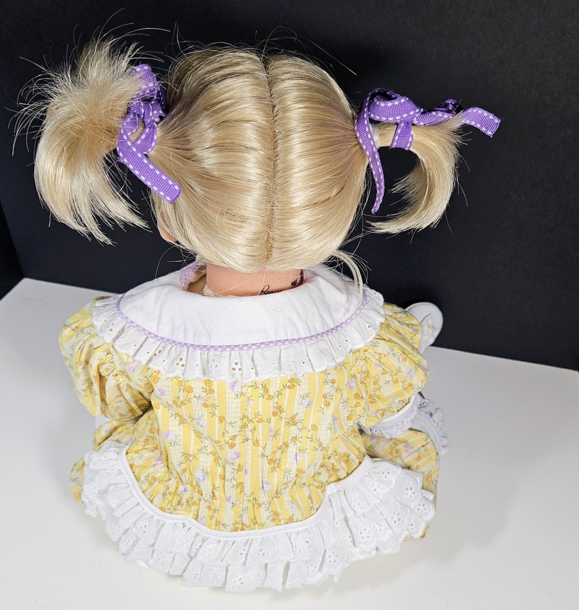 Lee Middleton Doll October By Riva Schick Bear COA Bible & Tag