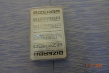 Kartenspiel mit Bizerba-Werbung.