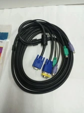 15 Ft. PS/2  Style 3-in-1 KVM Switch Cable brand new