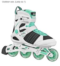 Pacer Explorer XT Women s 7 Inline Skates Teal/White Indoor/Outdoor Recreational