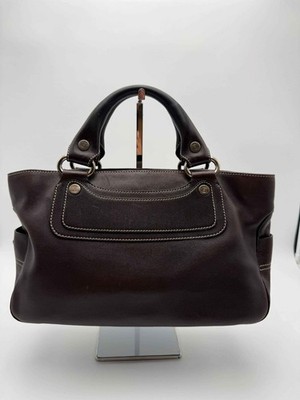 Celine Handtasche Boogie Leder dunkelbraun