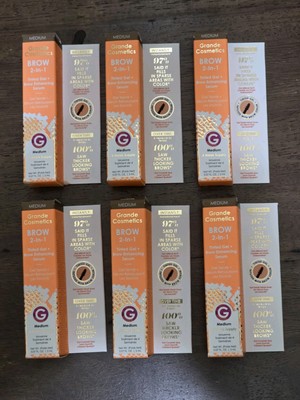 (6) Grande Cosmetics ~ Grande Brow 2-in-1 Tinted Gel Brow Enhancing Serun 