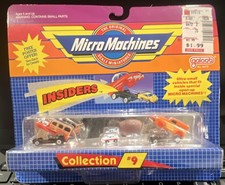 Galoob Micro Machines Insiders 9 No. 6472 Diecast Cars Willys Ford Porsche 1989