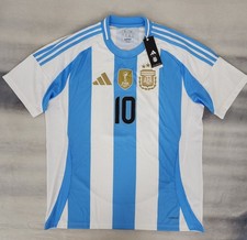 Adidas Argentina Leonel Messi Home White/Blue 2024 Jersey Men's XL New