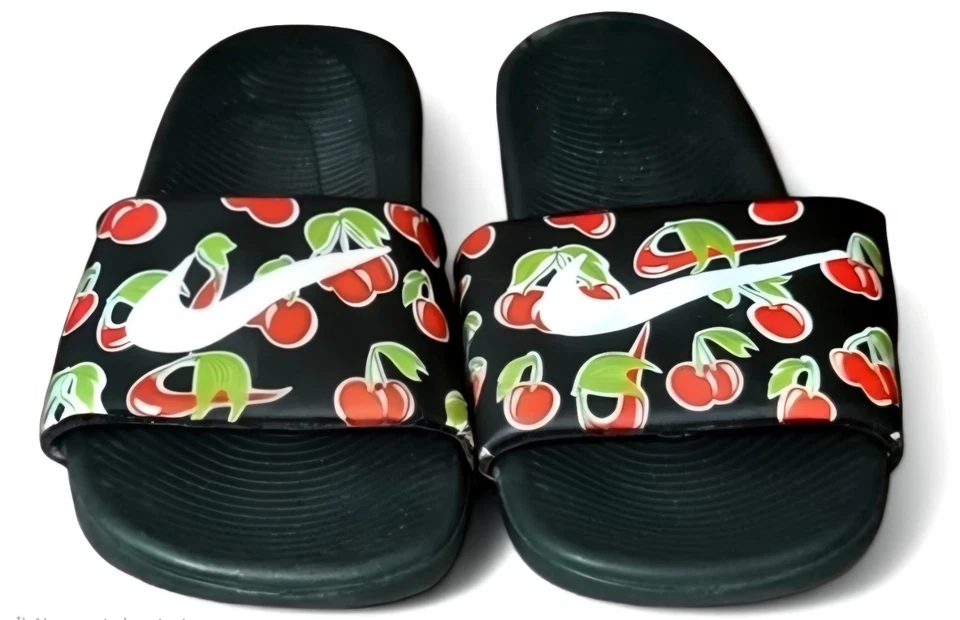 Nike Niños KAWA Cereza Slide Sandalias Chanclas Zapatos CJ4123-001 Talla 2Y Foto 2 de 4