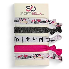 Gymnastic Hair Ties - Hair Accessories For Girls' Gymnastics Routines. Enhanc...