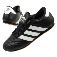 Adidas Taekwondo Lace Damen Sneaker Leder Freizeitschuhe Alltag Schwarz/Weiß