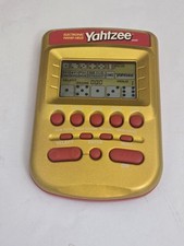 Vtg Yahtzee Hasbro 2002 Electronic Handheld Game Gold Edition Works