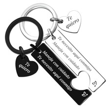 Gifts for Boyfriend Drive Safe Keychain for Him Maneja Con Cuidado Te Necesito
