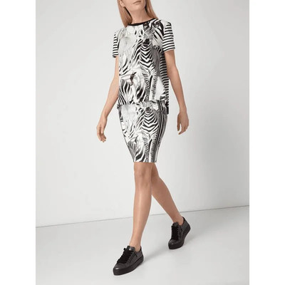 Zebra Fusion   Marc Cain Rock N3 Weiß-Schwarz Streifen Safari Chic