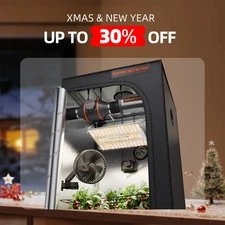 Spider Farmer 2x2ft Grow tent Kits w/SF 1000D LED 4 Ventilation fan Kits,Clipfan