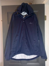 Habit Outerwear Hunting Gear Navy Blue Packable Water Resistant Jacket Large EUC