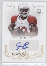 2013 Panini National Treasures Century Gold 32/49 Jaron Brown #284 Auto 6kg