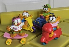 VTG 1988 Garfield Odie Dog Figure McDonald's Happy Meal Toy Complete Set of 4