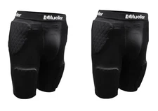 Mueller Men’s Diamond Pad 5-Pad Shorts, Black, Adult Large (2PK)