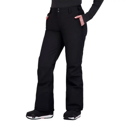 Roxy Womens Snow Pants Black Pockets Adjustable Waist Snap Hem XL, New With Tags