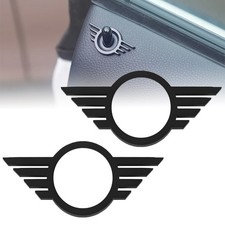 2x Car Accessories Door Pin Lock Wing Emblem Badge Stickers For Mini Cooper