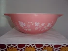 Pyrex Pink Gooseberry 4 qt 444 Cinderella LARGE mixing bowl VGUC vintage 1950's