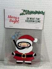 Merry  Bright Collection    Oh What Fun  Santa Aquarium Cling