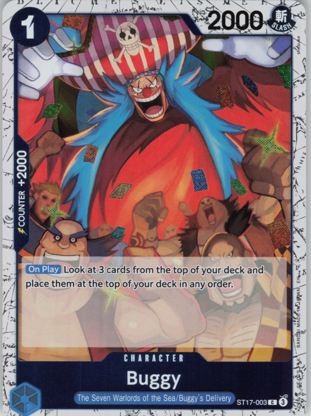 Buggy - (Pirate Foil) C Premium Booster -The Best- Vol. 2 ST17-003 NM