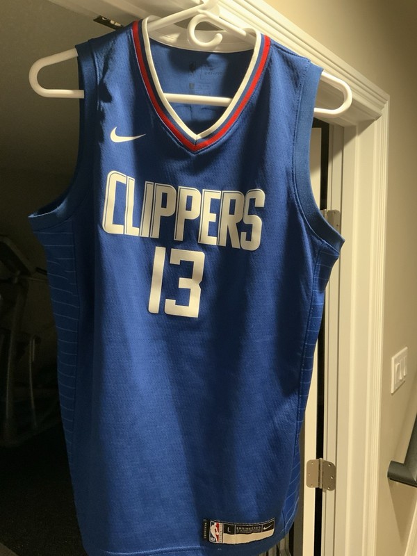Nike Tank Top Youth L 14/18 Blue Dri-Fit LA Clippers Basketball Paul George #13