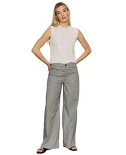 Sanctuary Women's Pants Sz 30 Marine Yacht Medium Grey Heather