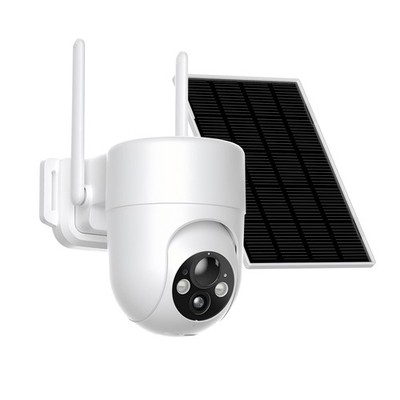 ELYSOO Solar Camera Outdoor Wireless, 2K Color Night 1Pack-WiFi, White 