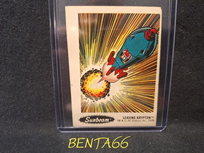 1978 Sunbeam DC Comics   Super Heroes Sticker Food Bread Leaving Krypton #5 A