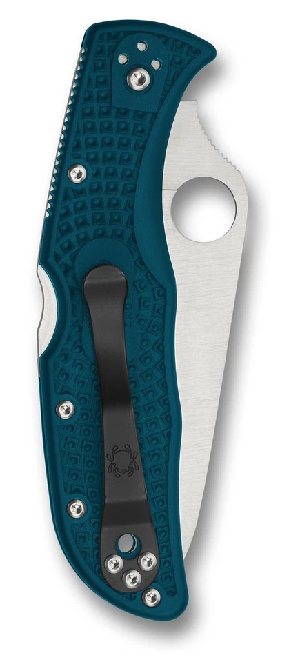 Cuchillos Spyderco Endela Ligero Bloqueo Azul FRN K390 Microclean C243FPK390 Foto 2 de 4