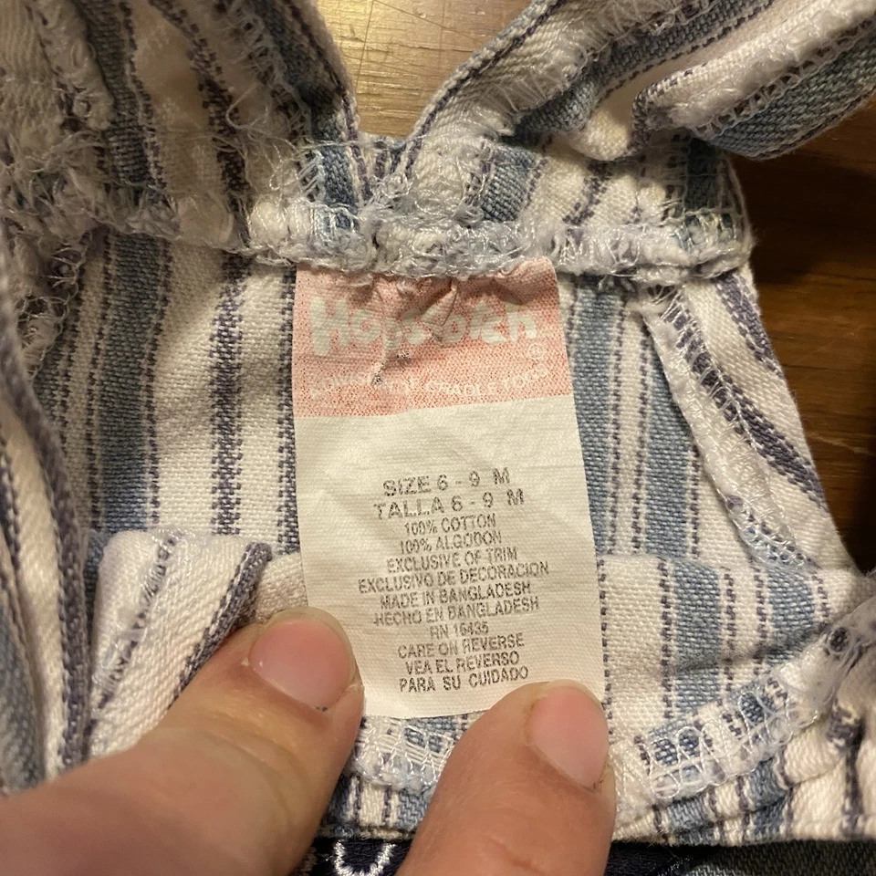 Hopscotch Boys SZ 6-9 Months Shorteralls Paper Tag Cradle Togs “Boys Team” - Image 2 of 4