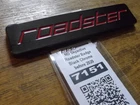 Black Roadster Skyactive replacement badge Mazda MX-5 mk4 to 2020 ND MX5 JASS