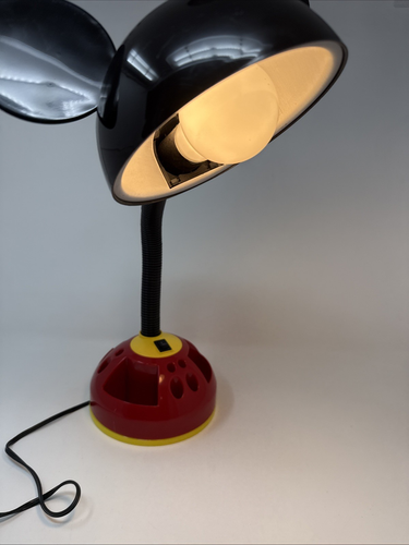 Vintage 1998 Disney Mickey Mouse Schwanenhals Schreibtischlampe Karussell Organizer getestet - Bild 9 von 9