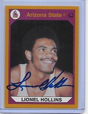 Basketball Card IP auto NBA LIONEL HOLLINS 1990 Arizona State Sun Devils 