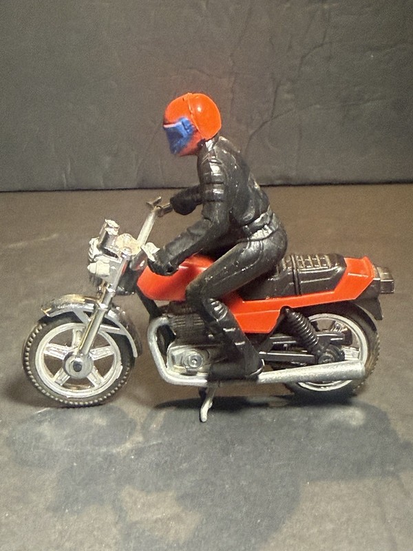Vintage Motorcycle & Rider
